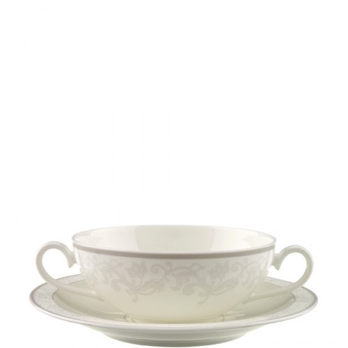 Villeroy & Boch Gray Pearl bulionówka ze spodkiem