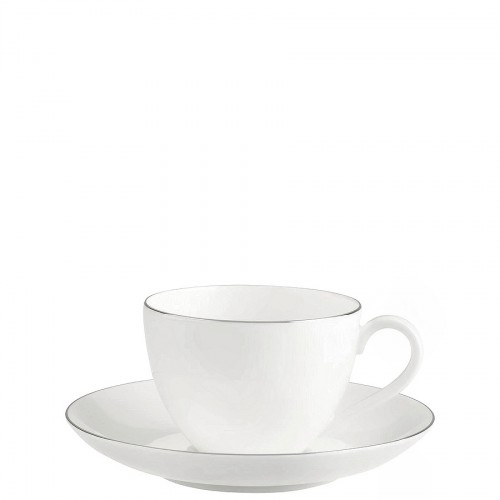 Villeroy & Boch Anmut Platinum filiżanka do kawy ze spodkiem