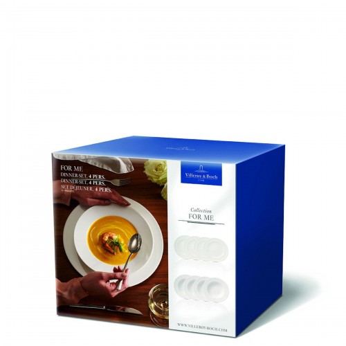 Villeroy & Boch For me zestaw talerzy obiadowych dla 4 osb