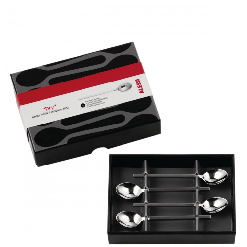 Alessi Dry komplet yeczek do espresso, 4 szt