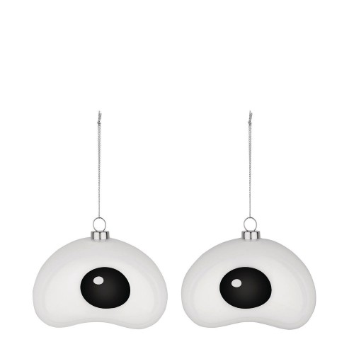 Alessi Christmas collection Holly Zestaw dwóch ozdób świątecznych ze szkła dmuchanego