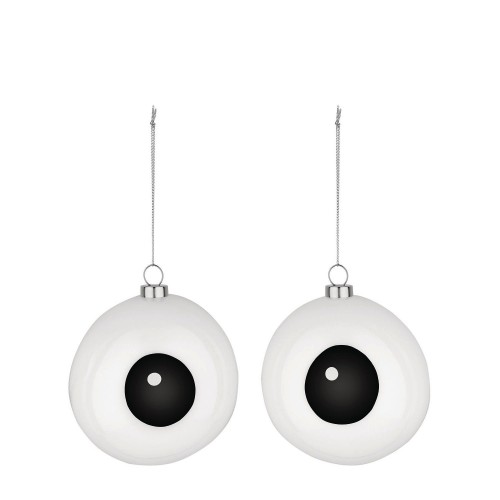 Alessi Christmas collection Holly Zestaw dwch ozdb witecznych ze szka dmuchanego