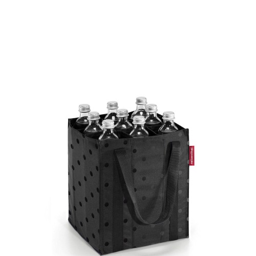 Reisenthel BOTTLEBAG, glossy dots black Torba na butelki