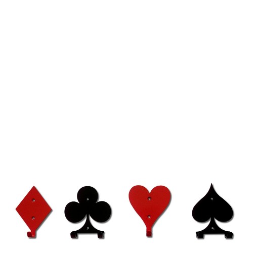 Briso Design Poker komplet wieszaków na ubrania, 4 szt.