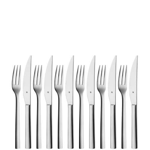 WMF Nuova 1291436046 steak knives and forks 12 pieces