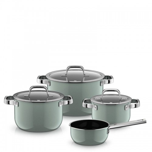 WMF Fusiontec Mineral Pro Zestaw garnków 4 cz., kolor zielony
