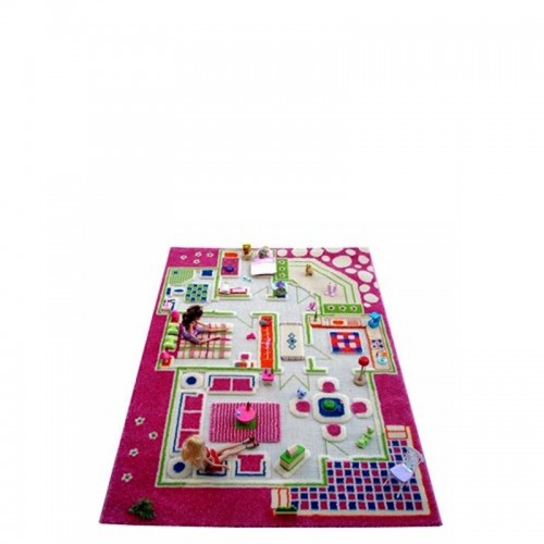 IVI Carpets Domek dla lalek Dywan 3D - różowy