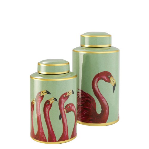 Eichholtz Flamingo waza dekoracyjna, 2 szt.