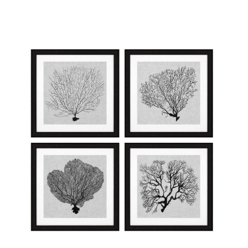 Eichholtz Shadow Sea Fans EC 289 zestaw 4 fotoobrazów