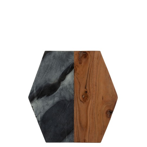 TYPHOON Elements Deska heksagon, ciemny marmur-drewno