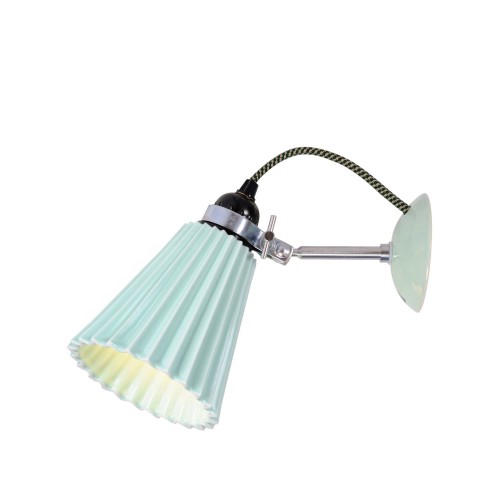Original BTC Hector Medium Pleat Light Green lampa �cienna, kinkiet