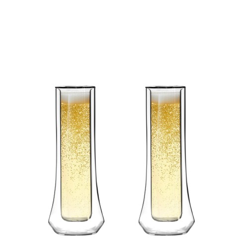 Vialli Design Soho Komplet 2 kieliszków do szampana z podwójną ścianką