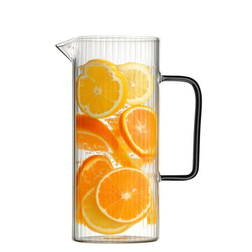 Vialli Design Livio Dzbanek ryflowany z szarym uchem