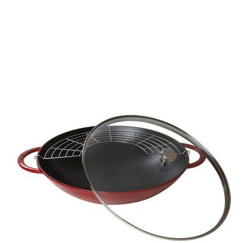 Staub STAUB Wok żeliwny z pokrywką