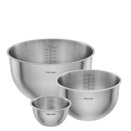 Zwilling FRESH & SAVE Zestaw 3 stalowych misek kuchennych
