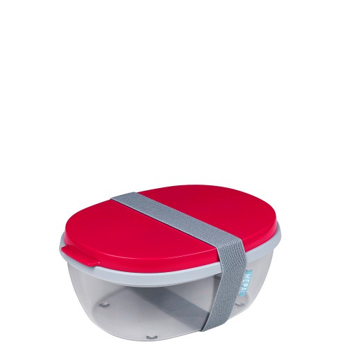 Mepal Ellipse Saladbox pojemnik na saatki, Nordic Red
