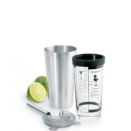 Blomus Lounge shaker z przepisami oraz sito barmaskie