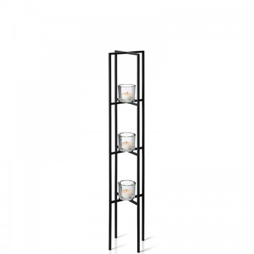 Blomus Nero �wiecznik stoj�cy potr�jny