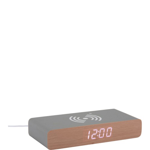 Karlsson Retro Flat LED Budzik z adowaniem indukcyjnym