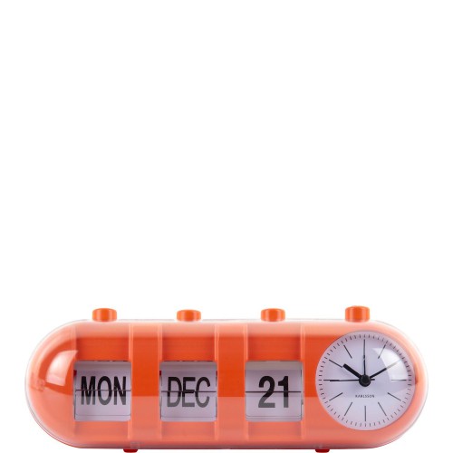Karlsson Retro Tube Calendar Flip Budzik