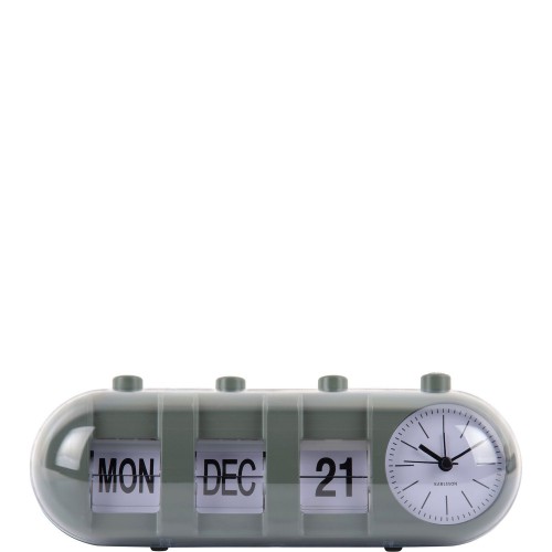 Karlsson Retro Tube Calendar Flip Budzik