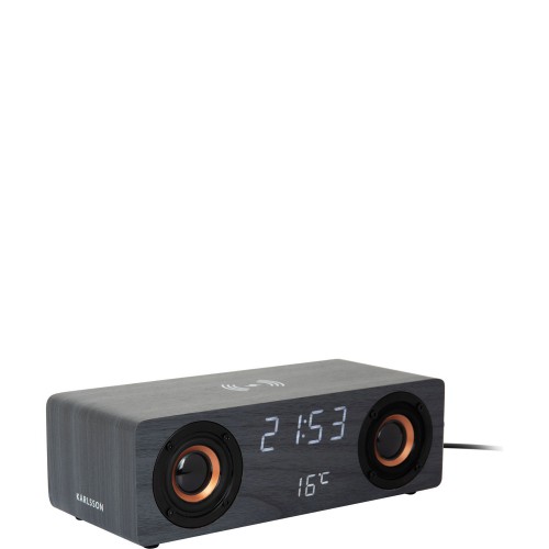 Karlsson Classic BT speaker Radio Budzik z ładowarką bezprzewodową i głośnikiem Bluetooth
