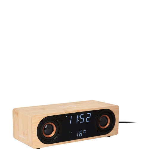 Karlsson Classic BT speaker Radio Budzik z ładowarką bezprzewodową i głośnikiem Bluetooth
