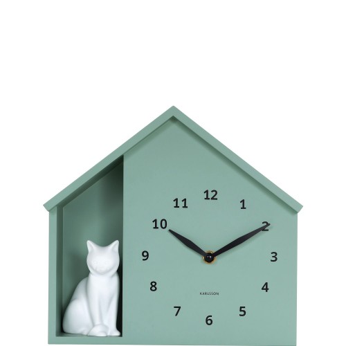 Karlsson Siting Cat Zegar �cienny