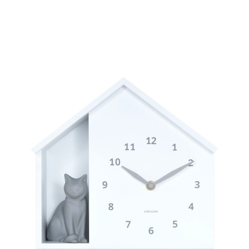 Karlsson Siting Cat Zegar �cienny