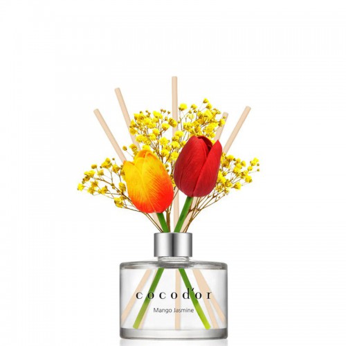 Cocodor White Musk dyfuzor zapachowy, prawdziwe kwiaty i sztuczne kwiaty