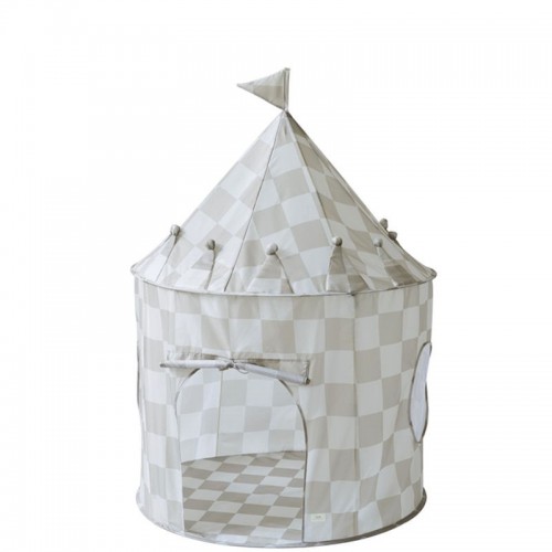 3 sprouts Recycled Checkerboard Beige Namiot dla Dzieci