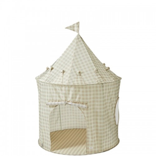3 sprouts Recycled Gingham Beige Namiot dla Dzieci