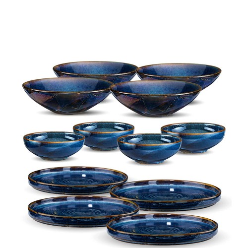 Verlo DEEP BLUE Zestaw obiadowy dla 4 os�b