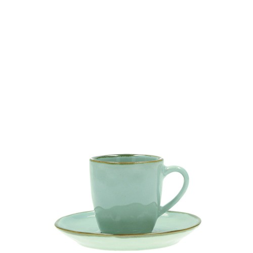 Rose Tulipani Concerto Verde Acqua zestaw 6 filiżanek do espresso