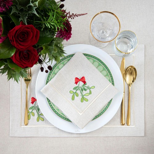 Roseberry Home Mistletoe Mirha podkadki, 4 sztuki