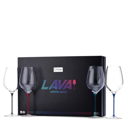 Cheer Moda Lava Glass Zestaw kieliszkw do wina