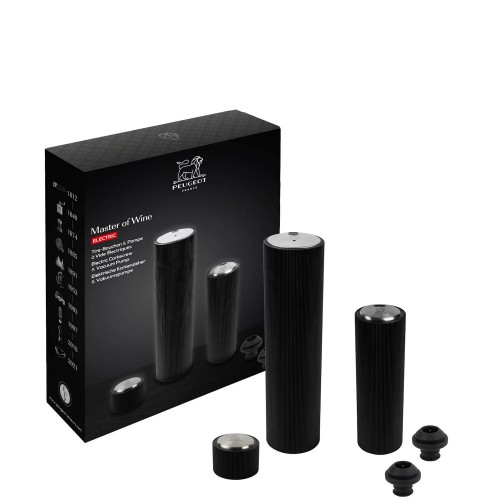 Peugeot MASTER OF WINE Zestaw prezentowy Korkoci�g elektryczny i pompka pr�niowa