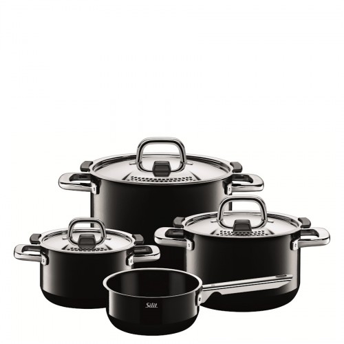 Silit Nature Black zestaw garnków, 4 części