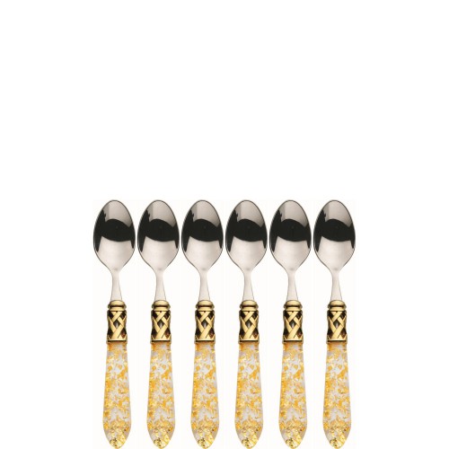 Casa Bugatti ALADDIN GOLD Komplet 6 łyżeczek do moka