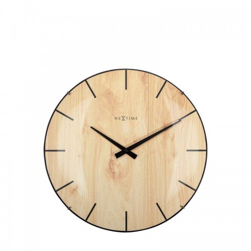 NeXtime Edge Wood Dome Zegar