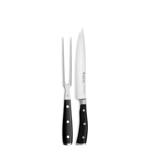Wusthof CLASSIC IKON Zestaw nóż + widelec do mięsa