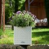 Lechuza Cube Cottage donica matowa z wyjmowanym wkadem zdjcie dodatkowe 2