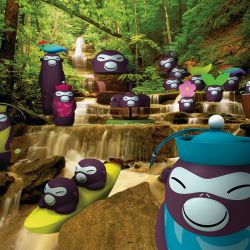 A di Alessi Banana Babies komplet dw�ch wizytownik�w na st� zdj�cie dodatkowe 2