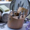 Artelegno pojemnik do przechowywania przyborw do manicure z drewna orzechowego zdjcie dodatkowe 2