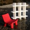 Slide Low Lita krzeso w kolorze czerwonym zdjcie dodatkowe 3